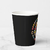 Zonnebloem SLP Sprekertaal Patholoog Gift Papieren Bekers (Rechts)