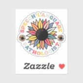 Zonnebloem SLP Sprekertaal Patholoog Gift Sticker (Vel)