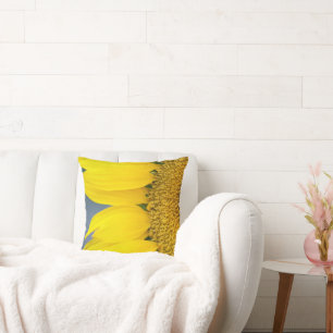 Zonnebloem Sluiten Foto Kussen