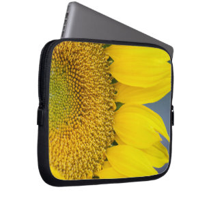 Zonnebloem Sluiten Foto Laptop Sleeve