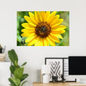 Zonnebloem Sluiten poster (Thuiskantoor)