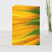 Zonnebloem Snel Wenskaart Kaart (Achterkant)