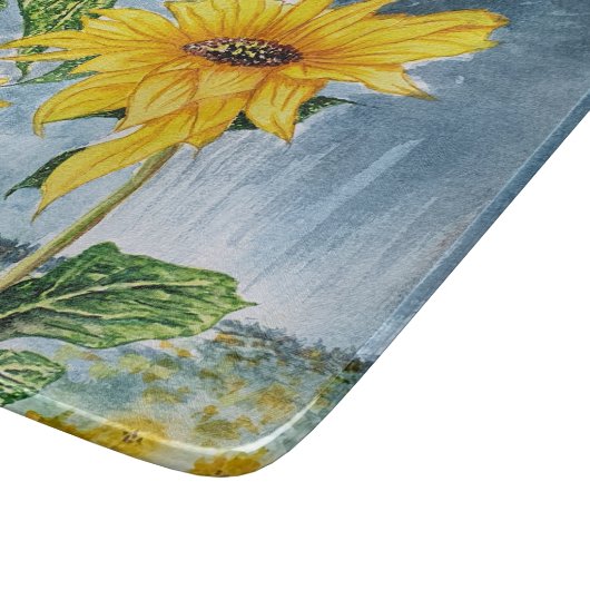 Zonnebloem Snijplank (Hoek)