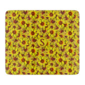 Zonnebloem Snijplank (Voorkant)