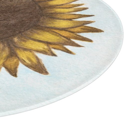 zonnebloem snijplank (Hoek)