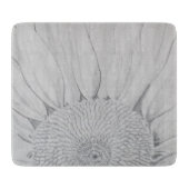 Zonnebloem, snijvlak snijplank (Voorkant)