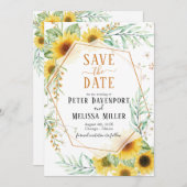 Zonnebloem sparen de Datum Aankondiging (Voorkant / Achterkant)