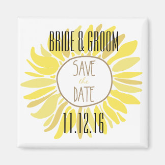 Zonnebloem sparen de Datum Magneet