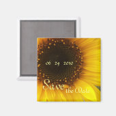Zonnebloem sparen de Datum Magneet (Voorkant / Achterkant)