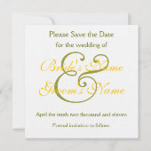 Zonnebloem sparen de Datum met stippen Save The Date (Achterkant)