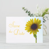 Zonnebloem sparen de Datum Save The Date (Staand voorkant)