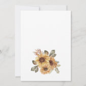 Zonnebloem sparen de Datum Save The Date (Achterkant)