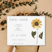 Zonnebloem sparen de Datum Save The Date