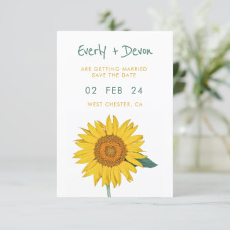 Zonnebloem sparen de Datum Uitnodiging