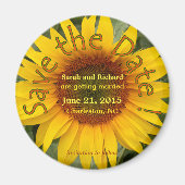 Zonnebloem Sparen de Magnet van de Datum (Voorkant)