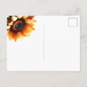 Zonnebloem sparen het Briefkaart van de Datum (Achterkant)