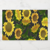 Zonnebloem Sparkling Wijnetiket (Enkel label)