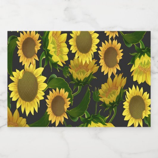 Zonnebloem Sparkling Wijnetiket (Enkel label)