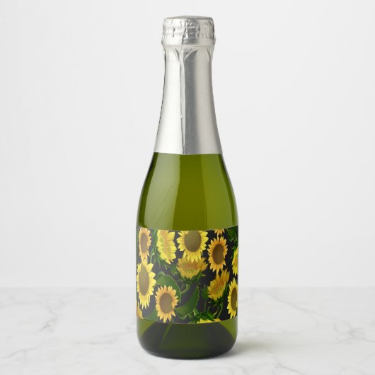 Zonnebloem Sparkling Wijnetiket (Voorkant)