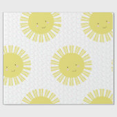 Zonnebloem Spatten Zon Inpakpapier (Vlak)