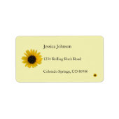 Zonnebloem, speciaal aangepast etiket (Voorkant)