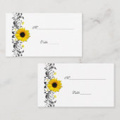 Zonnebloem speciale gelegenheid Place Card Plaatskaartje (Voorkant / Achterkant)