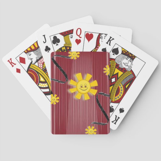 Zonnebloem Speelkaarten Deck (Achterkant)