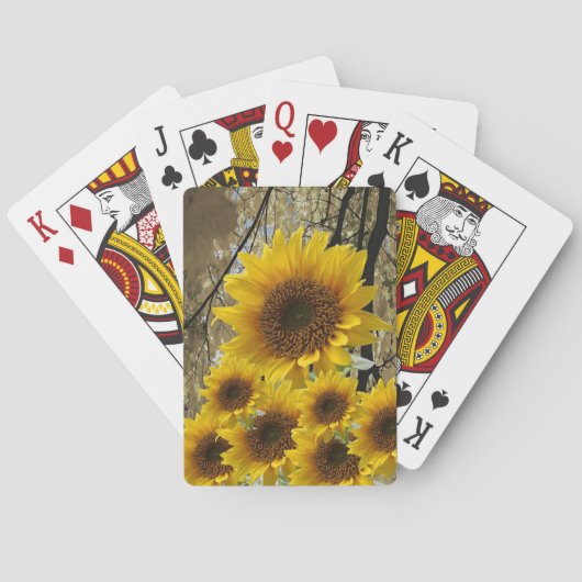 Zonnebloem Speelkaarten Deck (Achterkant)