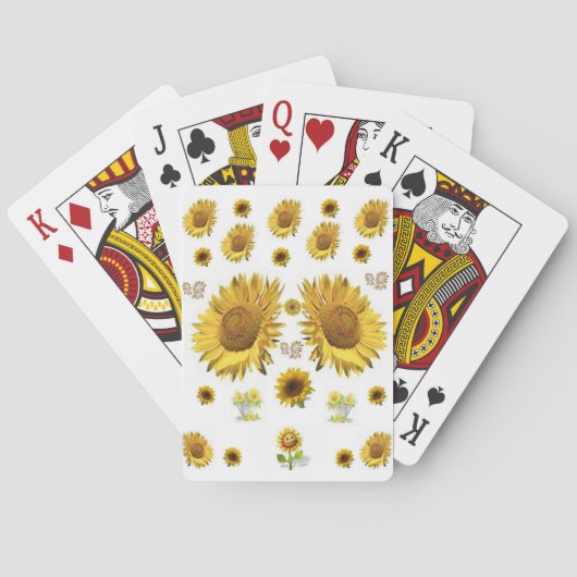 Zonnebloem Speelkaarten Deck (Achterkant)