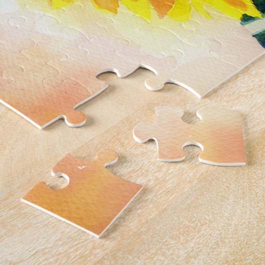 Zonnebloem Spelpuzzel Legpuzzel (Zijkant)