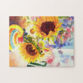 Zonnebloem Spelpuzzel Legpuzzel (Horizontaal)