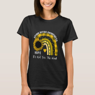 Zonnebloem Spina Bifida bewustzijn Spina Bifida T-shirt