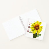 Zonnebloem Spiraal Notebook Notitieboek (Binnen)