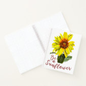 Zonnebloem Spiraal Notebook Notitieboek (Binnen)