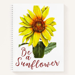 Zonnebloem Spiraal Notebook Notitieboek