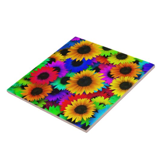 Zonnebloem Splendor Tegeltje (Zijkant)