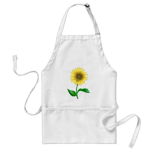 Zonnebloem Standaard Schort (Voorkant)