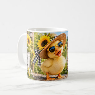 Zonnebloem Stay Quacky Eend Mok