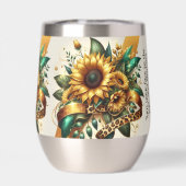Zonnebloem Steel Wine Tumbler (Achterkant)