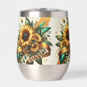 Zonnebloem Steel Wine Tumbler (Voorkant)