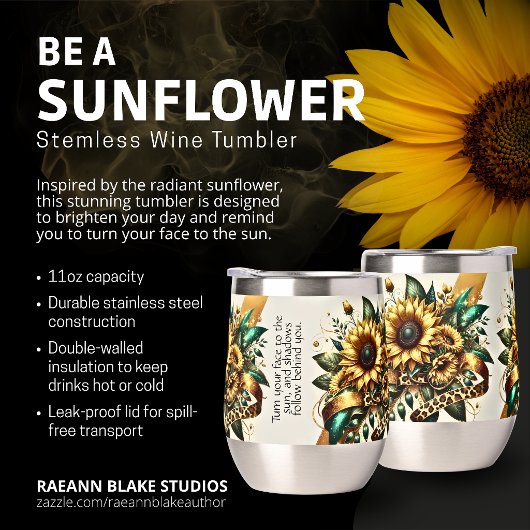 Zonnebloem Steel Wine Tumbler