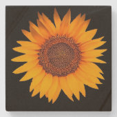 Zonnebloem Stenen Onderzetter (Voorkant)