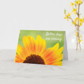 Zonnebloem Sterger dan kanker Kaart (Gele Bloem)