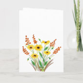 Zonnebloem Stethoscoop Happy Nurses Day Kaart (Achterkant)