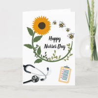 Zonnebloem Stethoscoop Happy Nurses Day