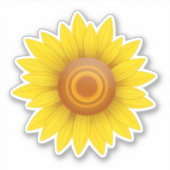 Zonnebloem Sticker (Voorkant)