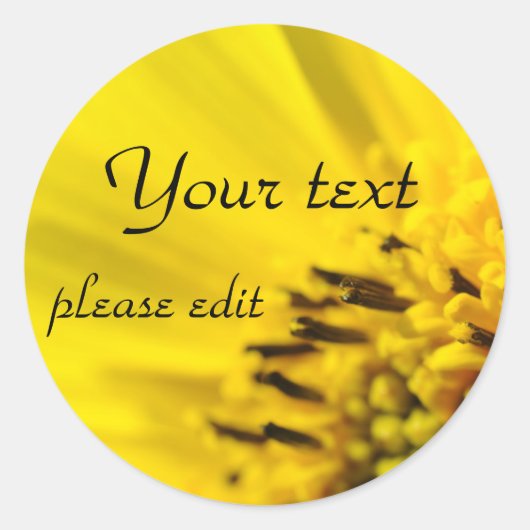 zonnebloem sticker (Voorkant)