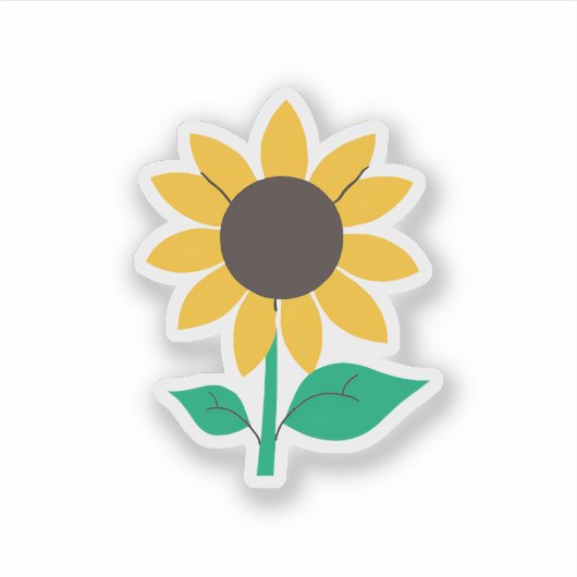 Zonnebloem Sticker (Voorkant)