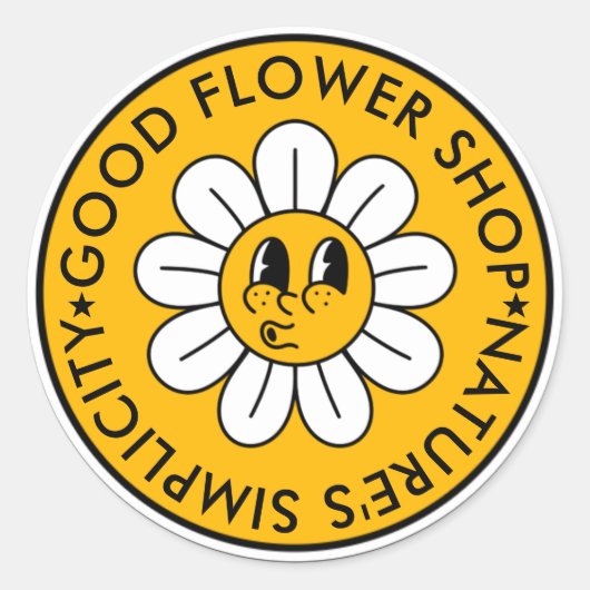 Zonnebloem sticker  (Voorkant)