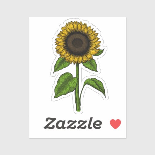 Zonnebloem Sticker (Vel)